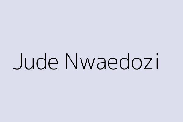 Jude Nwaedozi